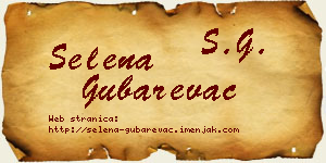 Selena Gubarevac vizit kartica